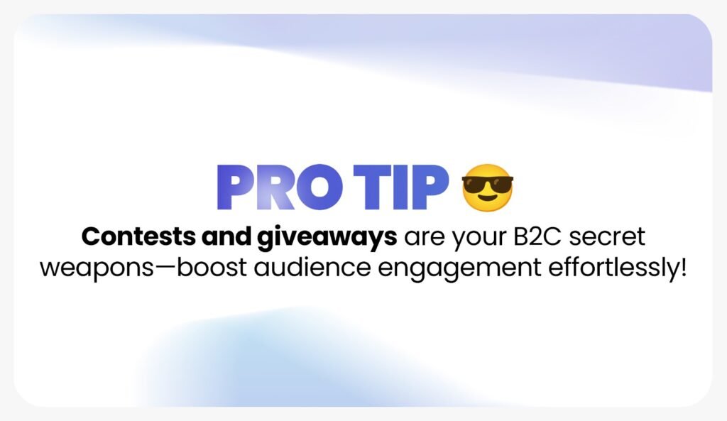 Contests and Giveaways are best for  Content Marketing