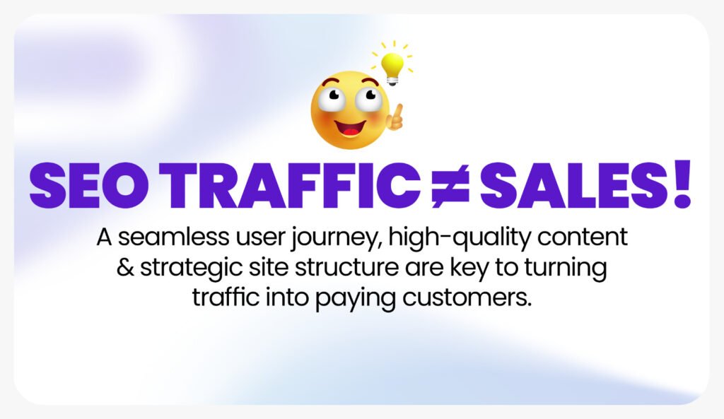 SEO Does Not Equal Traffic - thesudosolutions.com